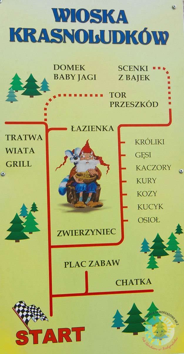 Mapa Krainy Krasnoludków - Przedszkole Samorządowe Nr 2 Pod Słonkiem w Białymstoku